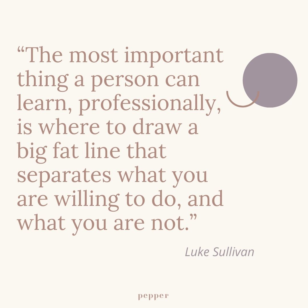 a quote about the most important thing in business by Luke Sullivan 