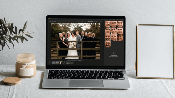 A sneak peek at Aftershoot's post-production software on a laptop screen
