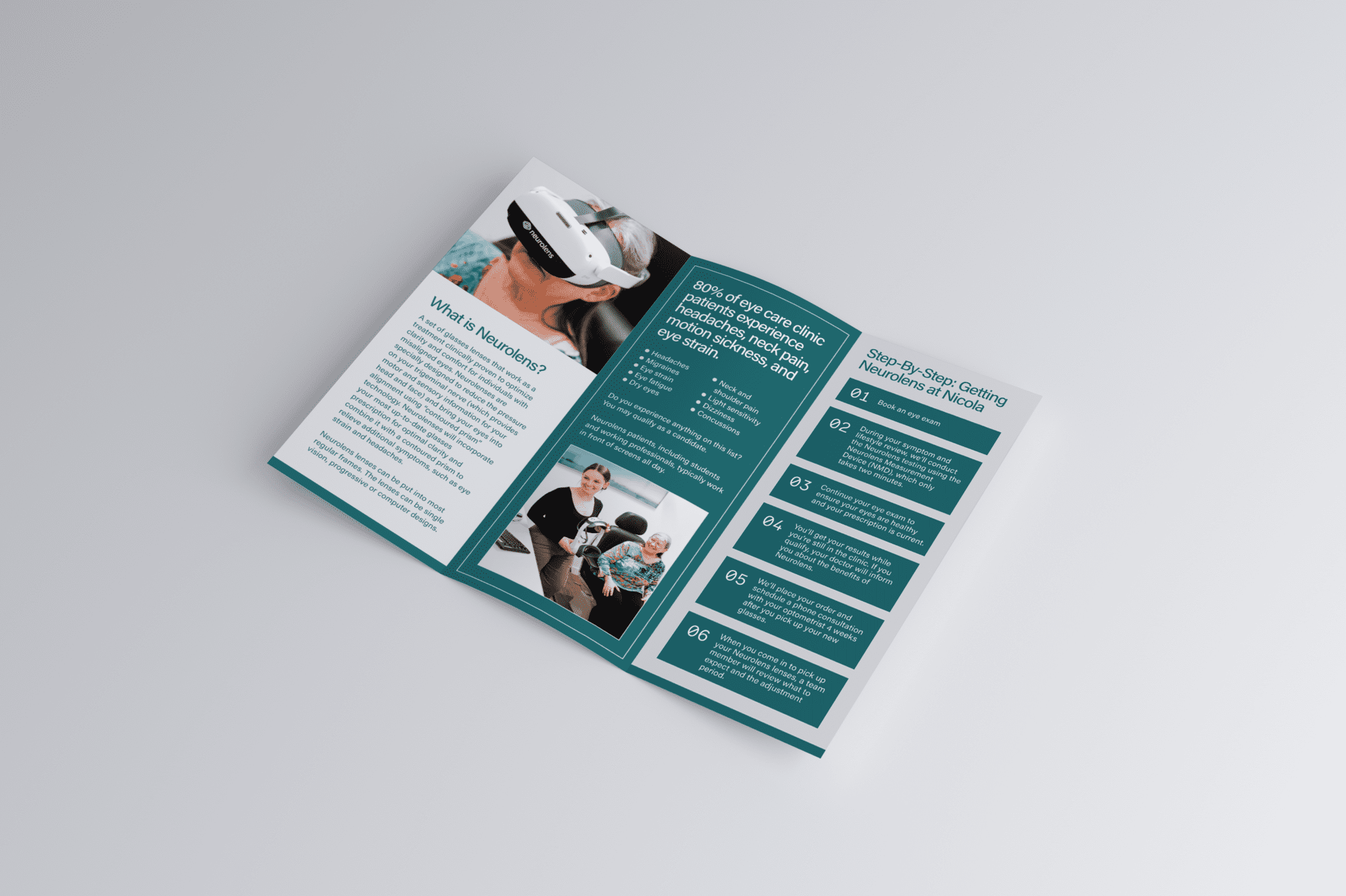 Nicola Eye Care Graphic Design done by Pepper