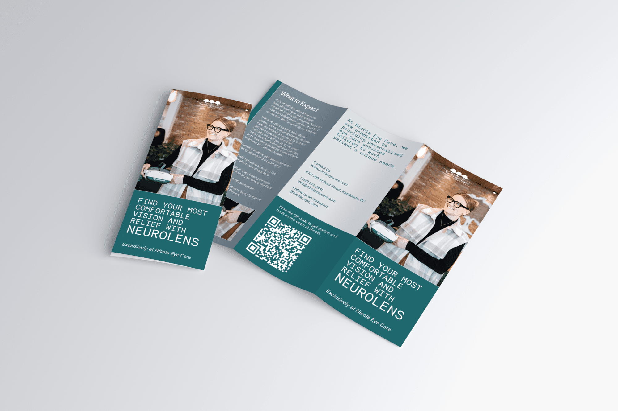 Nicola Eye Care Graphic Design done by Pepper