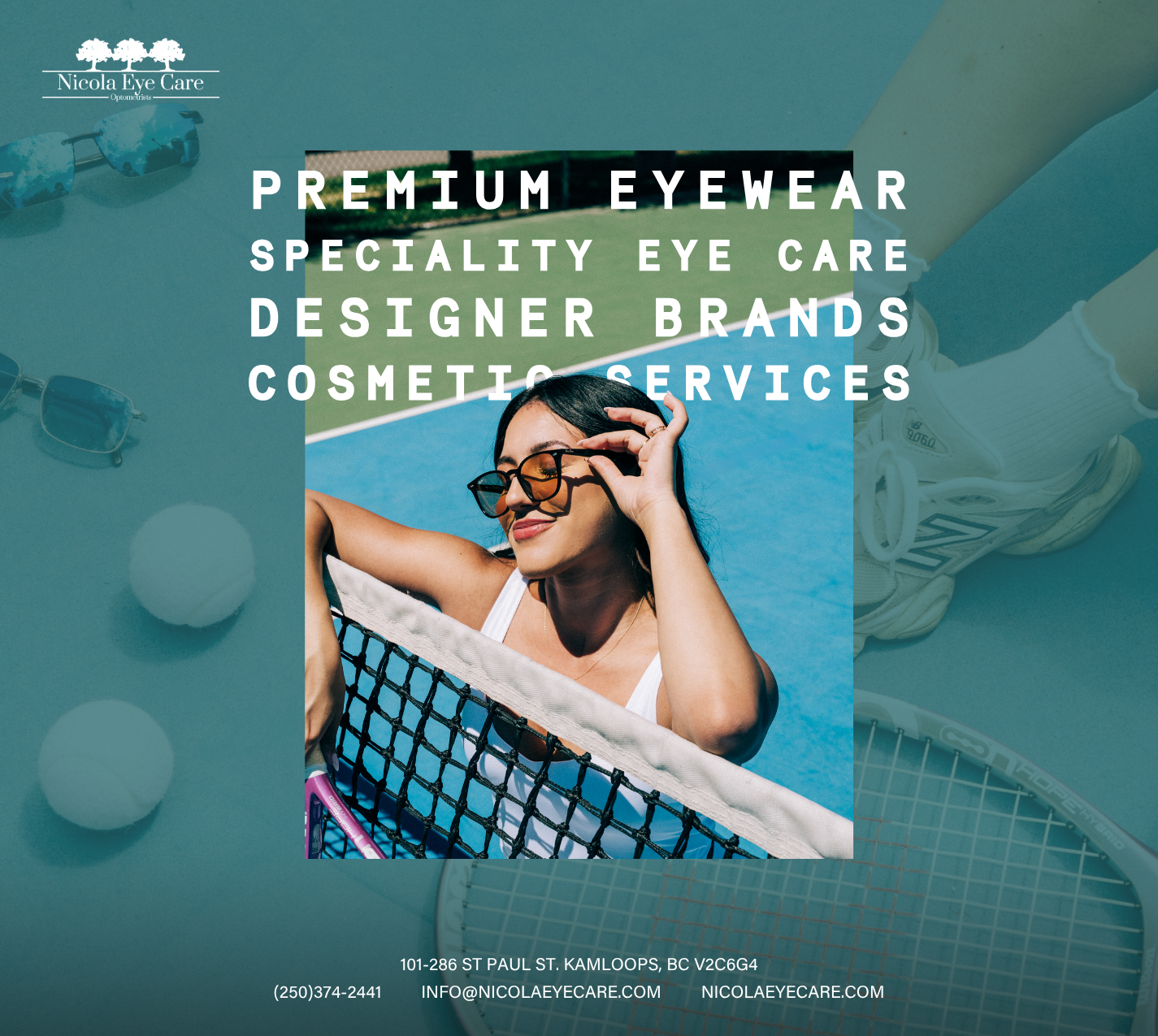 Nicola Eye Care Graphic Design done by Pepper
