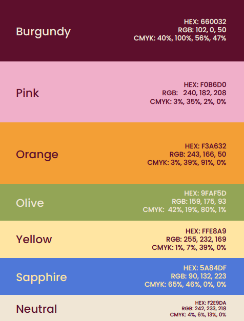 Smart Option Colour Palette by Pepper