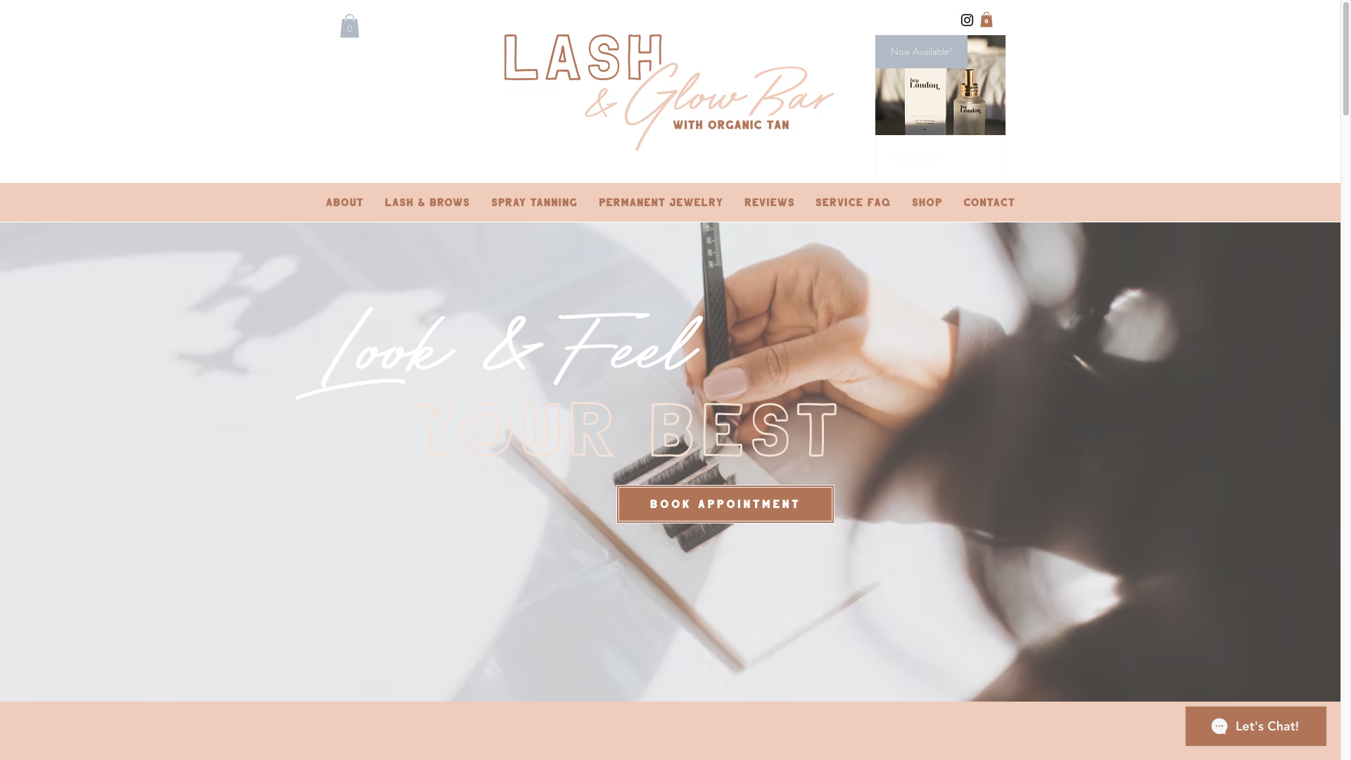 Lash & Glow Bar Website Design by Pepper