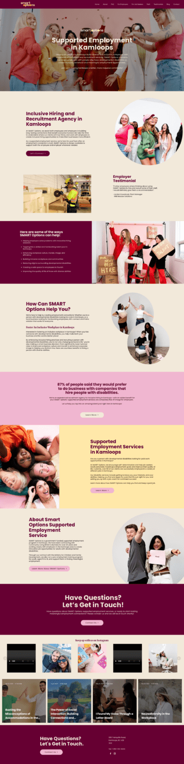 Wix Website Design by Pepper for Smart Options