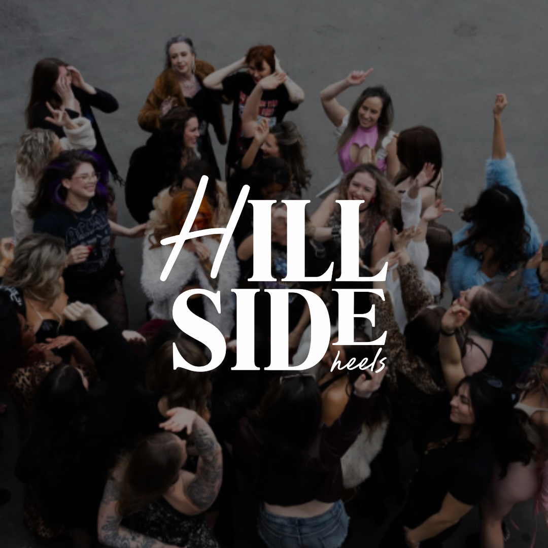 A upper shot of a group of women from Hillside Heels.