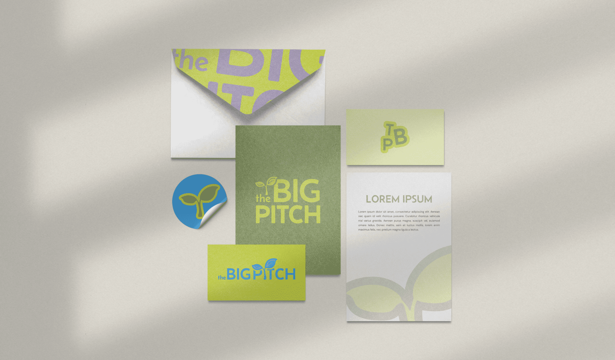 Visual Identity The Big Pitch by Pepper Marketing