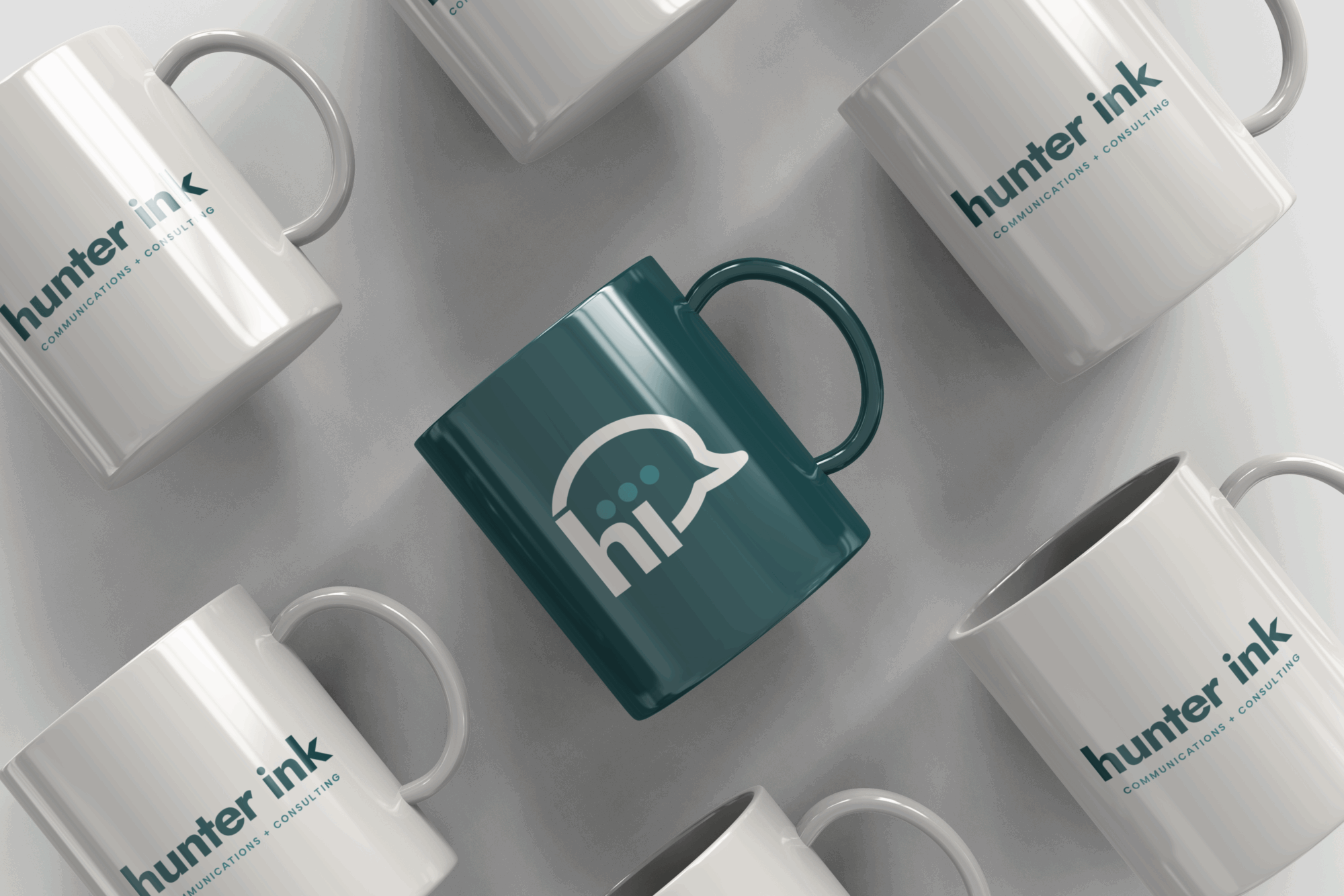 Hunter Ink Visual Identity by Pepper Mug Mockup
