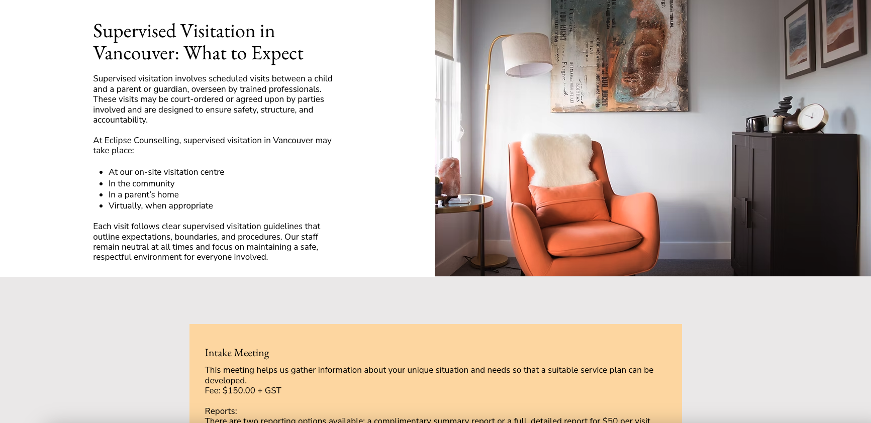 Counselling website for Eclipse Counselling and Family Services by Pepper