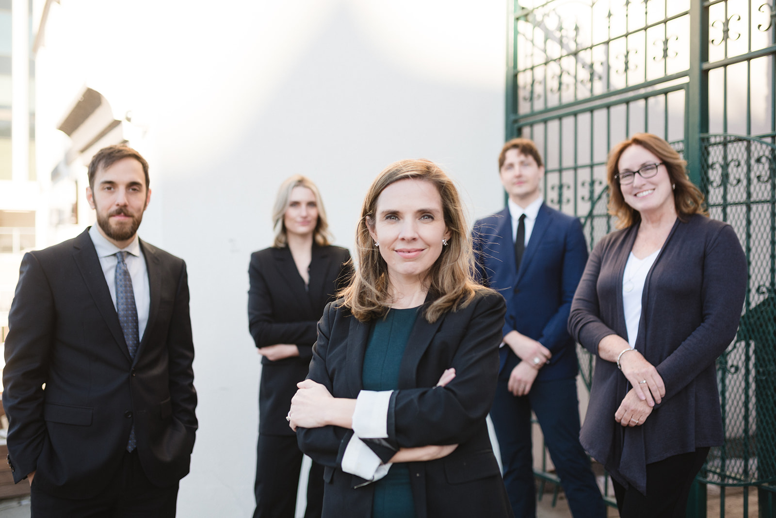 GoodWin Law legal team member in a bright, professional workspace