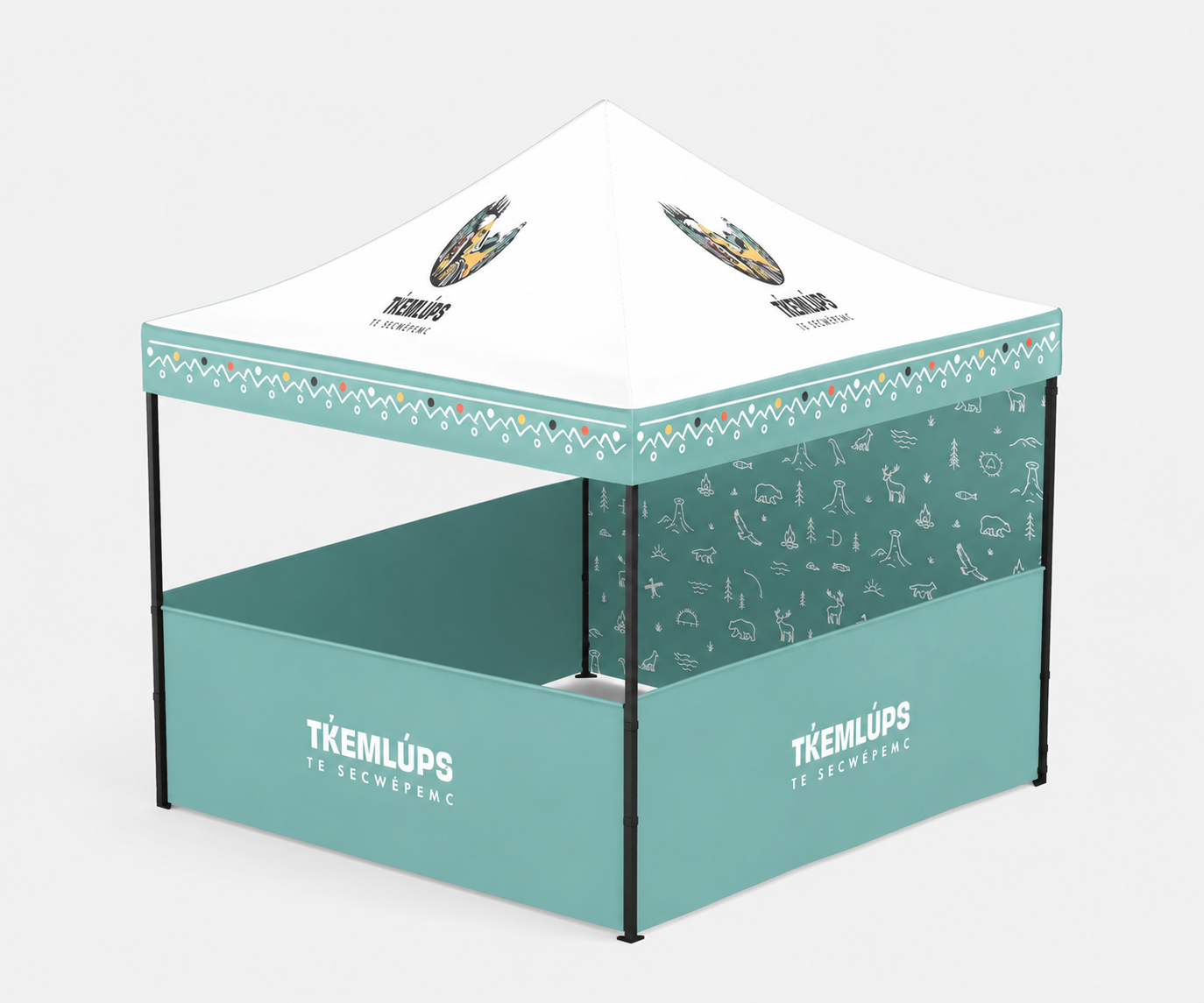 Graphic Design Tent for Tk̓emlúps te Secwépemc