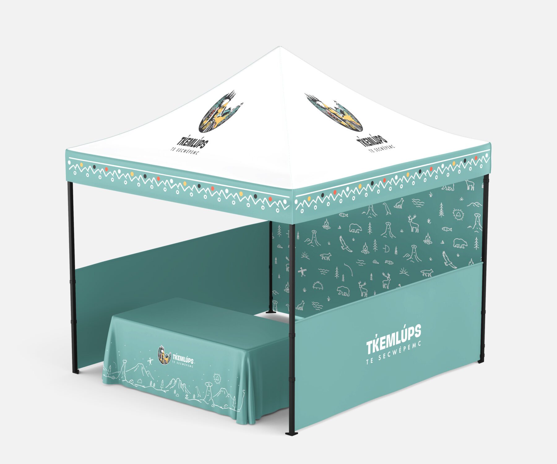 Graphic Design Tent for Tk̓emlúps te Secwépemc