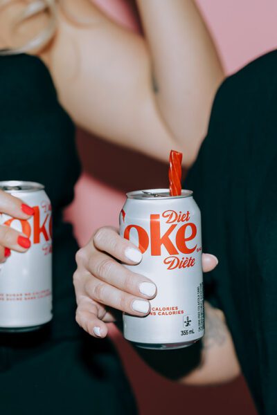 pepper marketing team kamloops bc at studio shoot in downtown kamloops diet coke